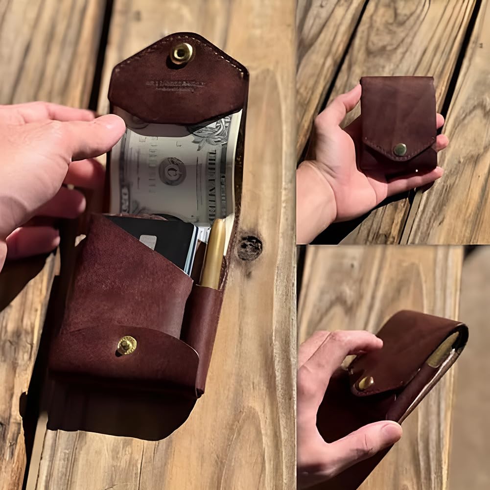 Multifunctional Leather Wallet (Brown)