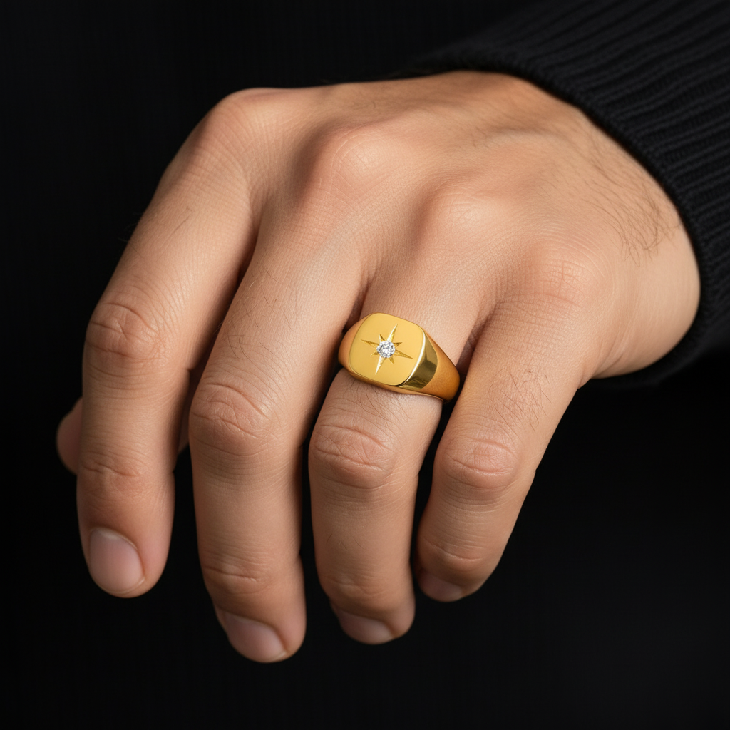 Gold Star Ring